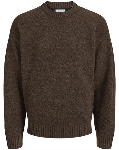 Jack & Jones - JJESoho Ollie Knit Crew Neck - Cocoa